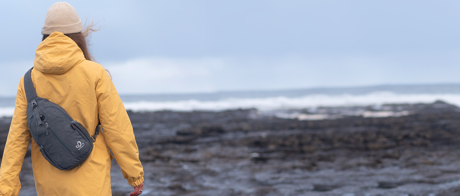 Сумка на плече WATERFLY Sling Rucksack для чоловіків і жінок, регульований ремінь, для прогулянок та подорожей