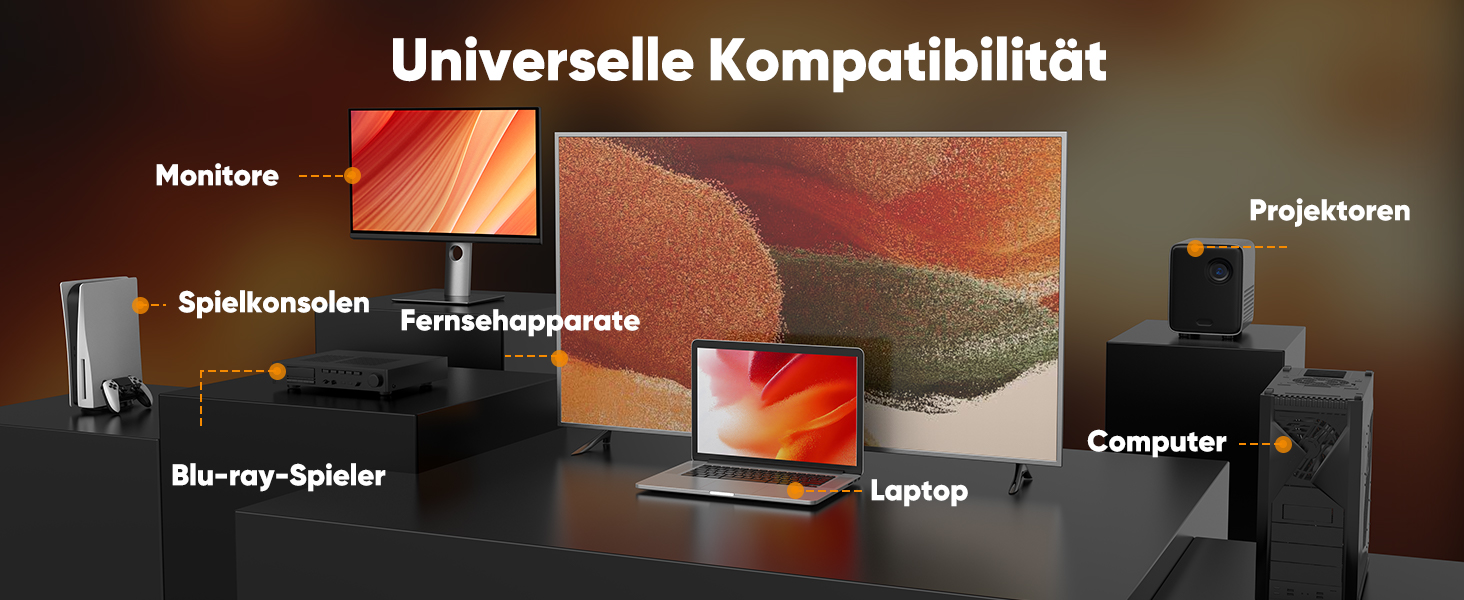 HDMI кабель SNOWKIDS 4K 2 метри: Nylon, Ethernet, Audio, Золочені коннектори, сумісний з HDTV, Laptop, Blu-ray, Soundbar, Monitor, PS-5, X-box