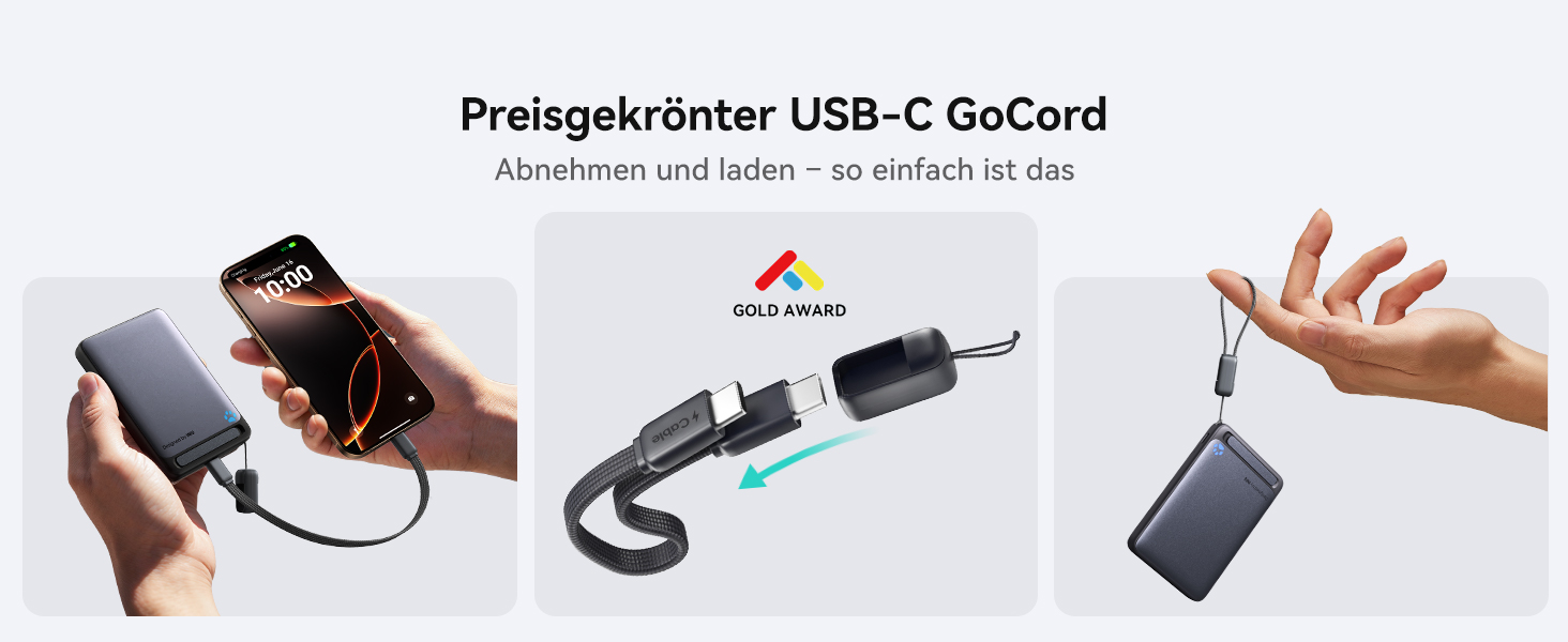 INIU Power Bank Magsafe 10000mAh 45W Qi2, чорний. З кабелем USB-C та підставкою, для iPhone 17/16/15/14/13