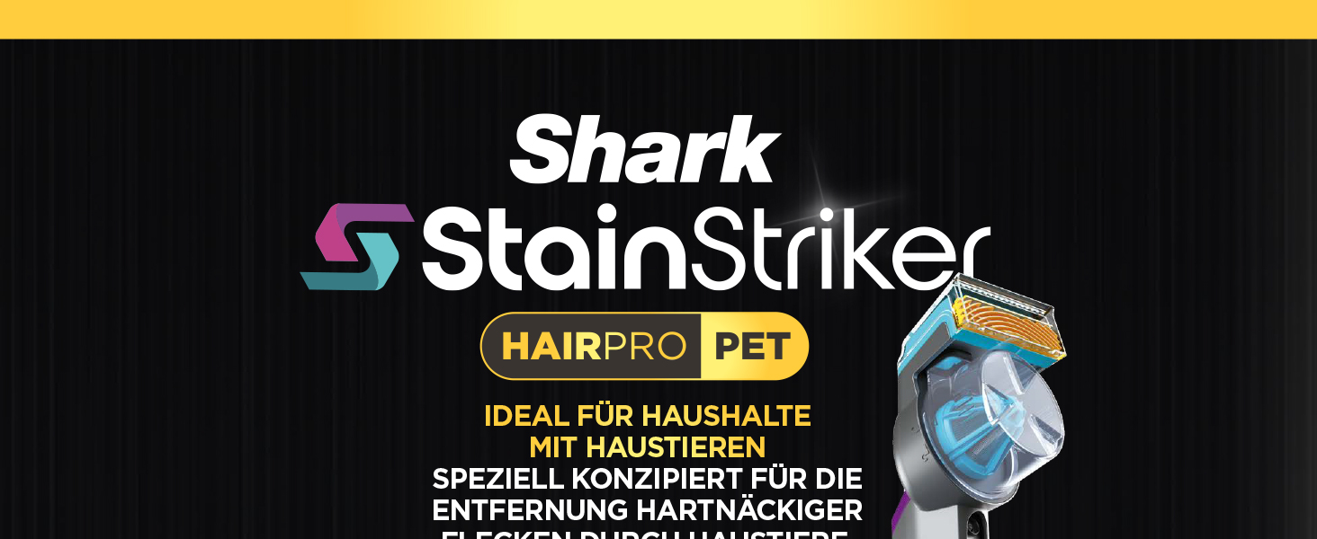 Shark HX100EUCP StainStriker HairPro Pet: портативний пилосос для видалення плям та шерсті тварин