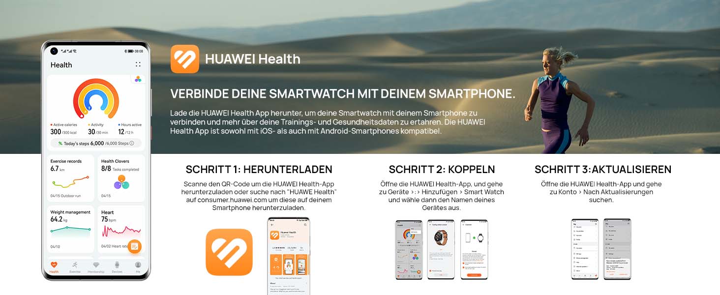 Смарт-годинник HUAWEI Watch FIT 3, GPS, AMOLED 1.82