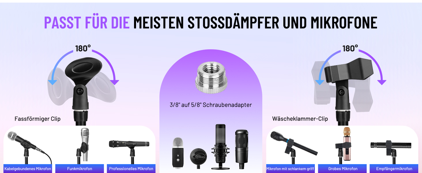 Підставка для мікрофона CAHAYA CY0360: регульована, 180° обертання, для конференцій, ігор та стрімінгу