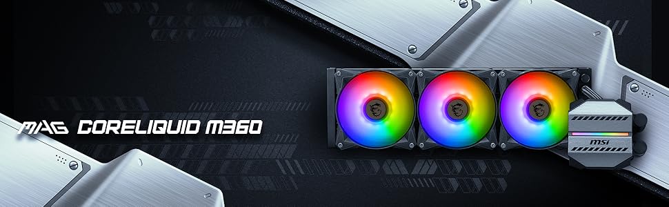 MSI MAG CoreLiquid R V2 - Система водяного охолодження CPU AIO 360, RGB, AMD & Intel