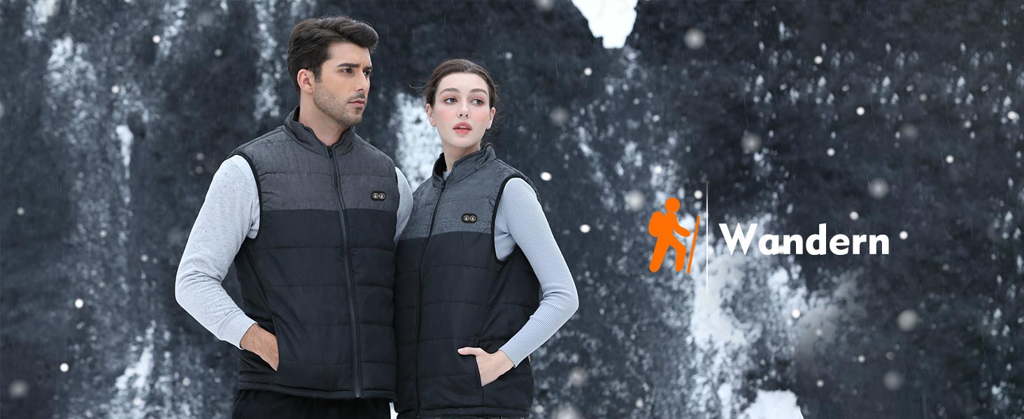 Електрична гріюча жилетка Buba Toys для чоловіків з Powerbank 20000mAh, 21 зона нагріву, 3 режими, для катання на лижах, піших прогулянок та активного відпочинку, XL, сіро-чорний колір