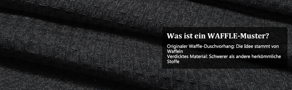 Штора для душу миюча текстильна поліестер 180x180 см чорна з кільцями (1 шт.)