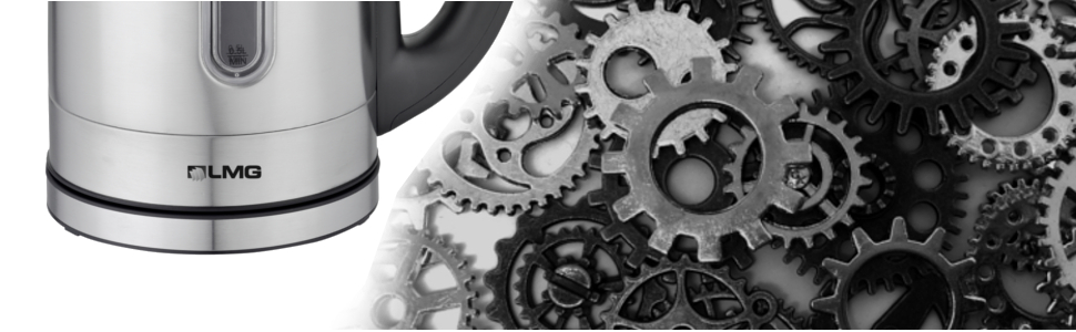 Електричний чайник з нержавіючої сталі, 1.7л, 2200W, регулювання температури 40-100°C