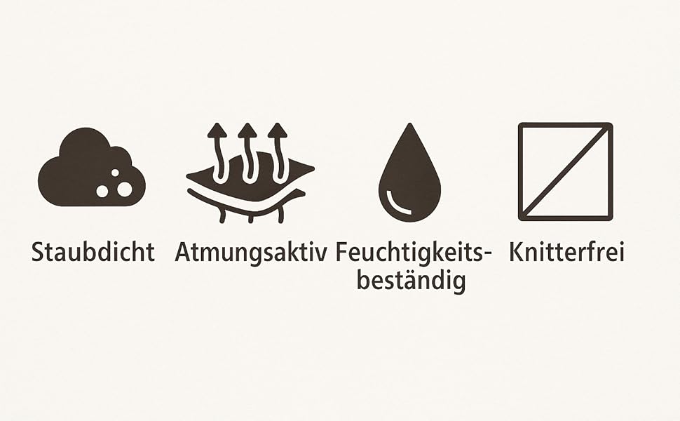 Набір мішко-органайзерів для одягу CNMTCCO, 6 шт., 60x100 см, прозорі, захист від пилу та вологи