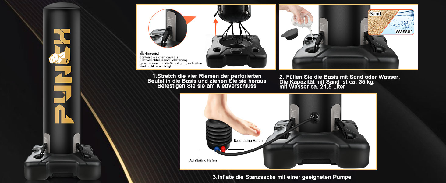 Важкий боксерський мішок зі стійкою для дорослих, підлітків та дітей. Комплект для кікбоксингу та ММА. Ідеально для домашнього фітнесу.