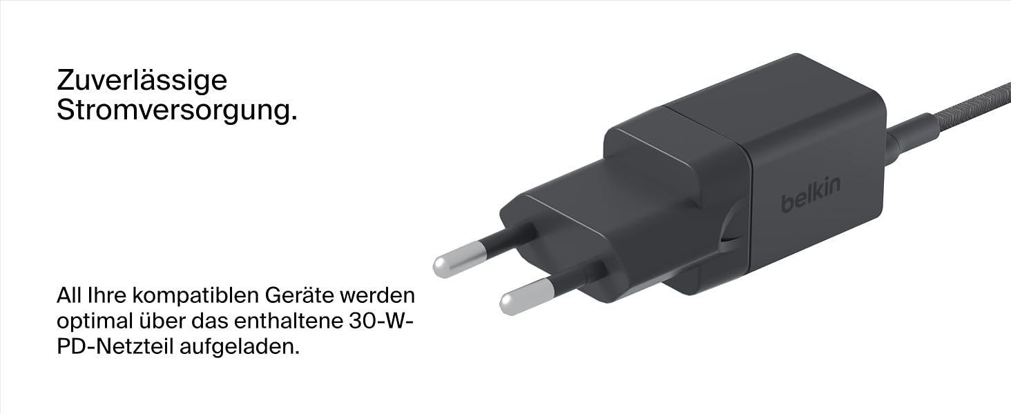 Беспроводная зарядная станция Belkin BoostCharge Pro 2-в-1 Qi2 15W MagSafe для iPhone, Apple Watch, AirPods (вугільний)