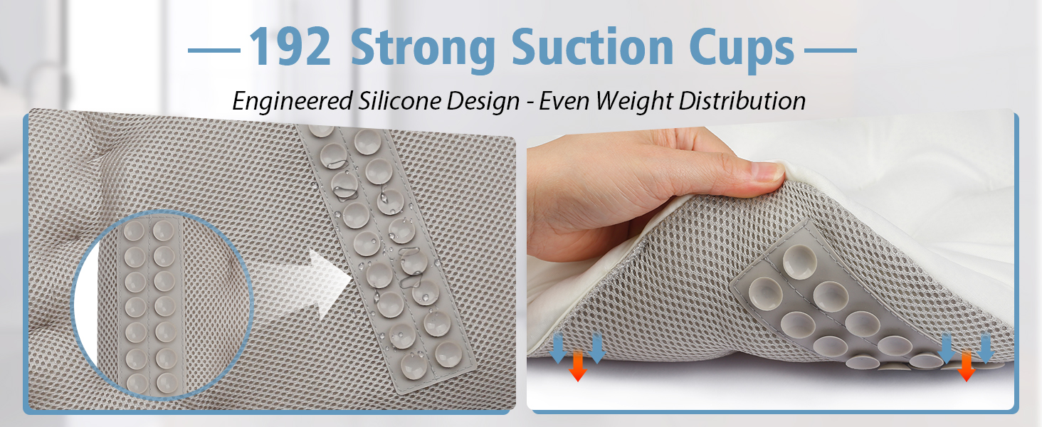 Подушка для ванни повного тіла, товста подушка для ванни з мішком для білизни, розкішна подушка для підтримки голови, шиї та плечей, для релаксації та спа (біла, 129,5 x 40,6 см)