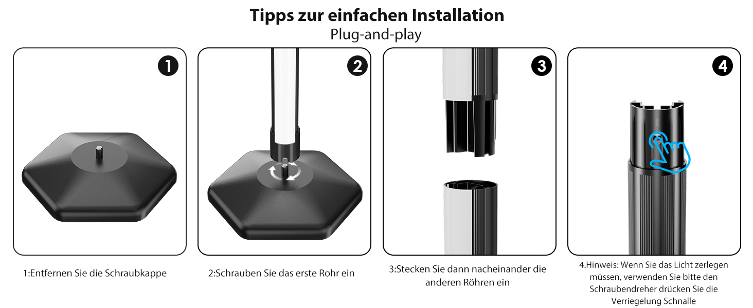 LED-підлогова лампа WISIMMALL з RGBIC підсвічуванням, 170 см, диммування, керування пультом/додаток, 16 млн кольорів, 300 режимів, музичний синхронізатор для вітальні, спальні, ігрової кімнати