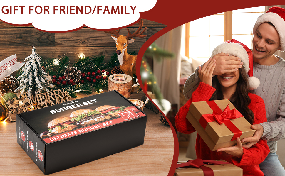 Набір для приготування Smash Burger: прес, дзвоники, лопатка, щипці та сумка для зберігання (8 предметів)