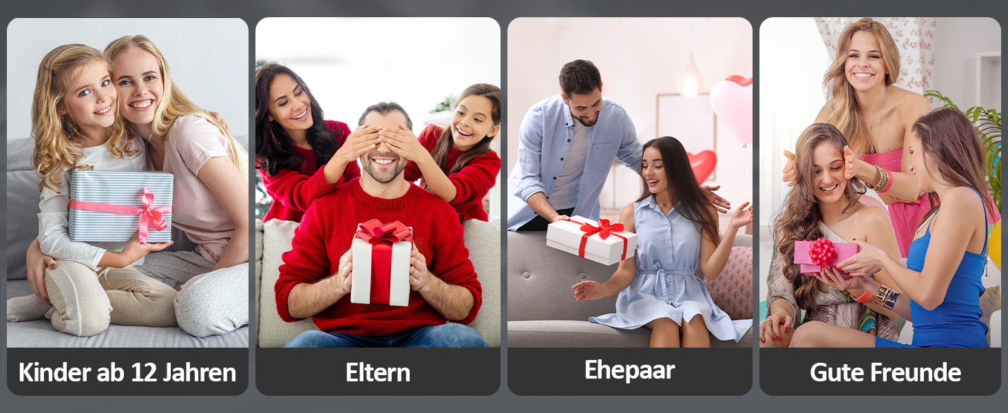 Електрична зубна щітка Lächen RM-H9, набір 2 шт. (біла та чорна) + 10 насадок, 5 режимів, з кейсами для подорожей