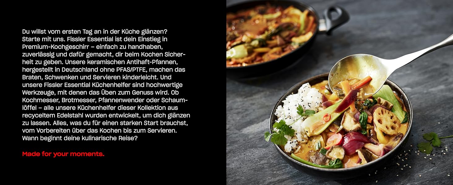 Віночок кухонний Fissler Essential Edelstahl 21 см для збивання, нержавіюча сталь, з петелькою для підвішування, можна мити в посудомийній машині