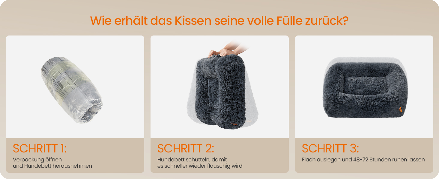 Ліжко для собак Feandrea, 71 x 55 x 18 см, м'яке лежання, корзина для собак, знятний чохол, антиковзаюча поверхня, Ombré сірий PGW271G01