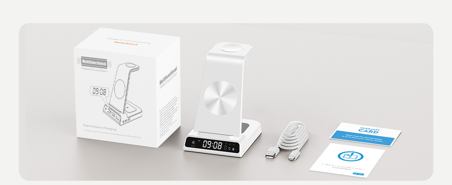 Бездротова зарядка leQuiven 3-в-1 для Samsung Galaxy S25 Ultra та інших моделей