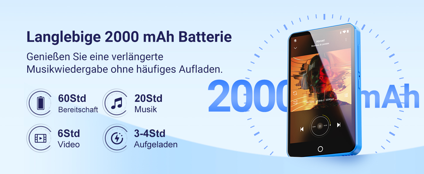 MP3 плеєр 16GB з Bluetooth та Wi-Fi, Android MP4 плеєр 4