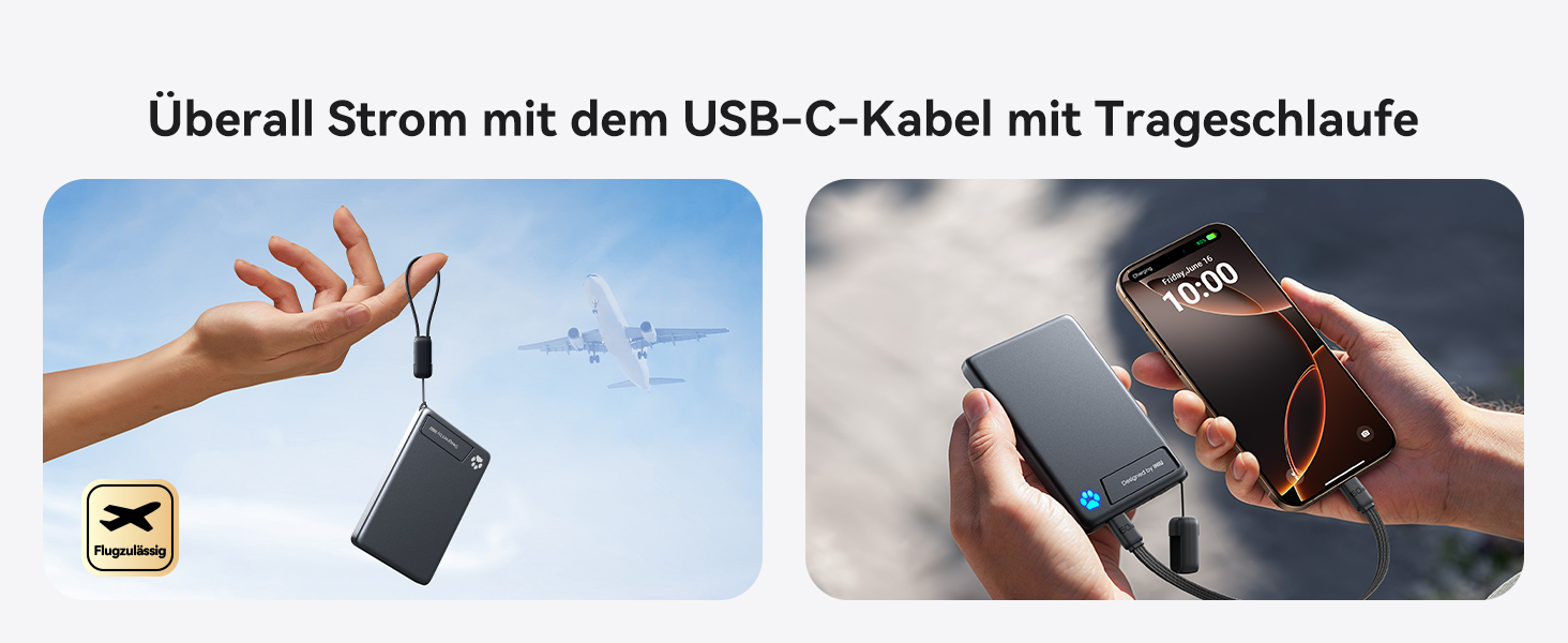 Power Bank MagSafe 45W з підтримкою Qi2, 10000mAh, з кабелем USB-C та підставкою, сумісний з iPhone 17/16/15/14/13