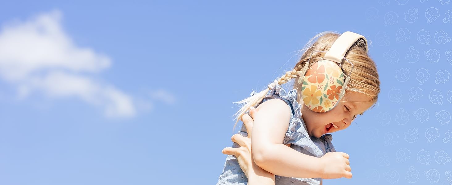 Schallwerk® Kapselgehörschutz Kiddies (Flower) - Навушники для захисту слуху дітей (Квіти) | Захист від шуму, комфорт, преміум-якість