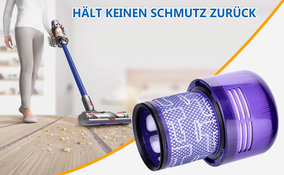 Фільтри для пилососа Dyson V7 V8: комплект 2 шт. HEPA, замінні, для моделей Animal та Absolute (# DY-96566101, DY-96747801)