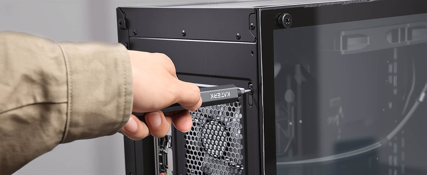 Набір прецизійних викруток KATERK 64 шт. з LED-підсвічуванням та магнітною основою для ремонту електроніки, телефонів, камер та годинників