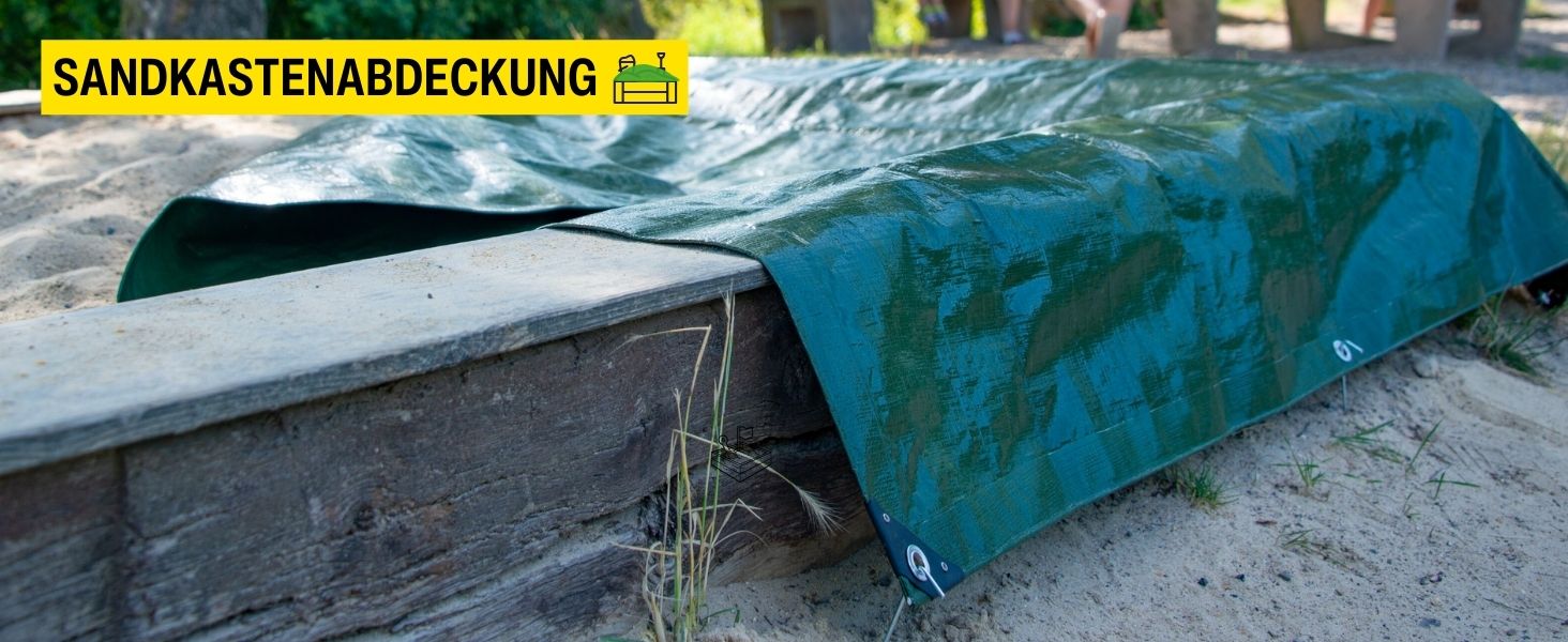 Водонепроникний тент 260г/м² 8x10м із міцними люверсами, зелений – покривало для басейну, пісочниці, авто, мотоцикла, велосипеда, вітрозахисна захисна плівка для вулиці