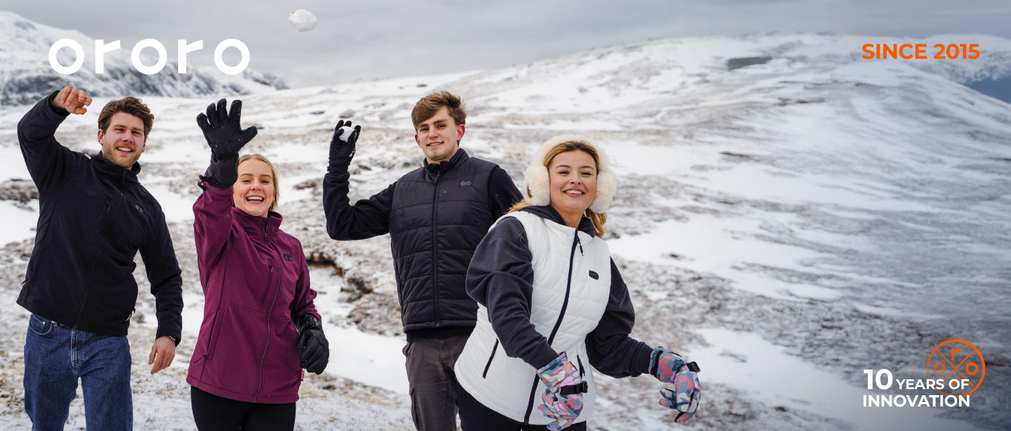 Обогрівальна жилетка OROORO для жінок, флісова, з Powerbank, чорна, XL