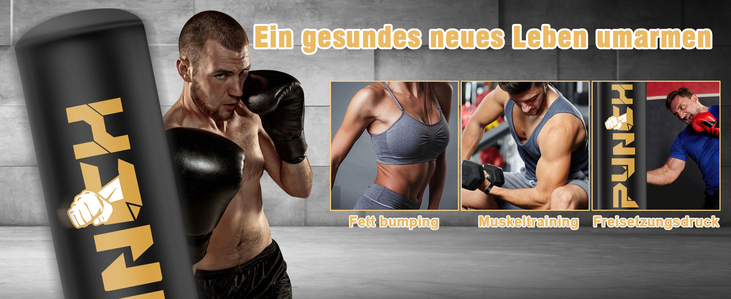 Важкий боксерський мішок зі стійкою для дорослих, підлітків та дітей. Комплект для кікбоксингу та ММА. Ідеально для домашнього фітнесу.