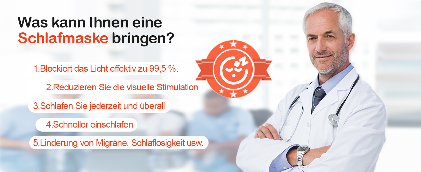 Маска для сну Boniesun для тих, хто спить на боці, з повітряними кишенями, блокує світло, регульована, м'яка та дихаюча, чорна