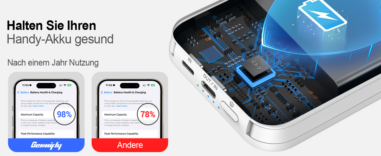 Power Bank 5-в-1 з 2 кабелями, 10000 mAh, магнітна бездротова батарея з кріпленням та підставкою, швидка зарядка, зовнішній акумулятор для iPhone 16/15/14/13, iWatch, подорожі, кемпінг, на вулицю