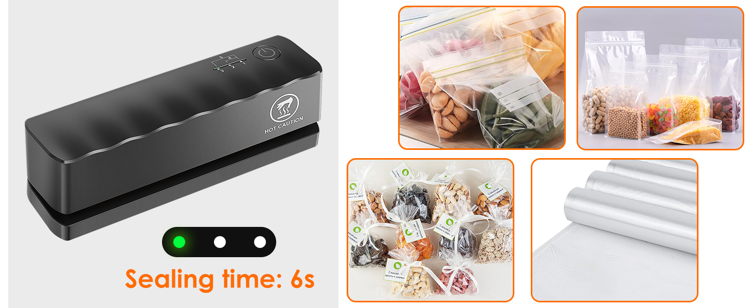 Портативний фольгозварювач Rawhui Mini з 5 режимами - для пакування чіпсів та снеків