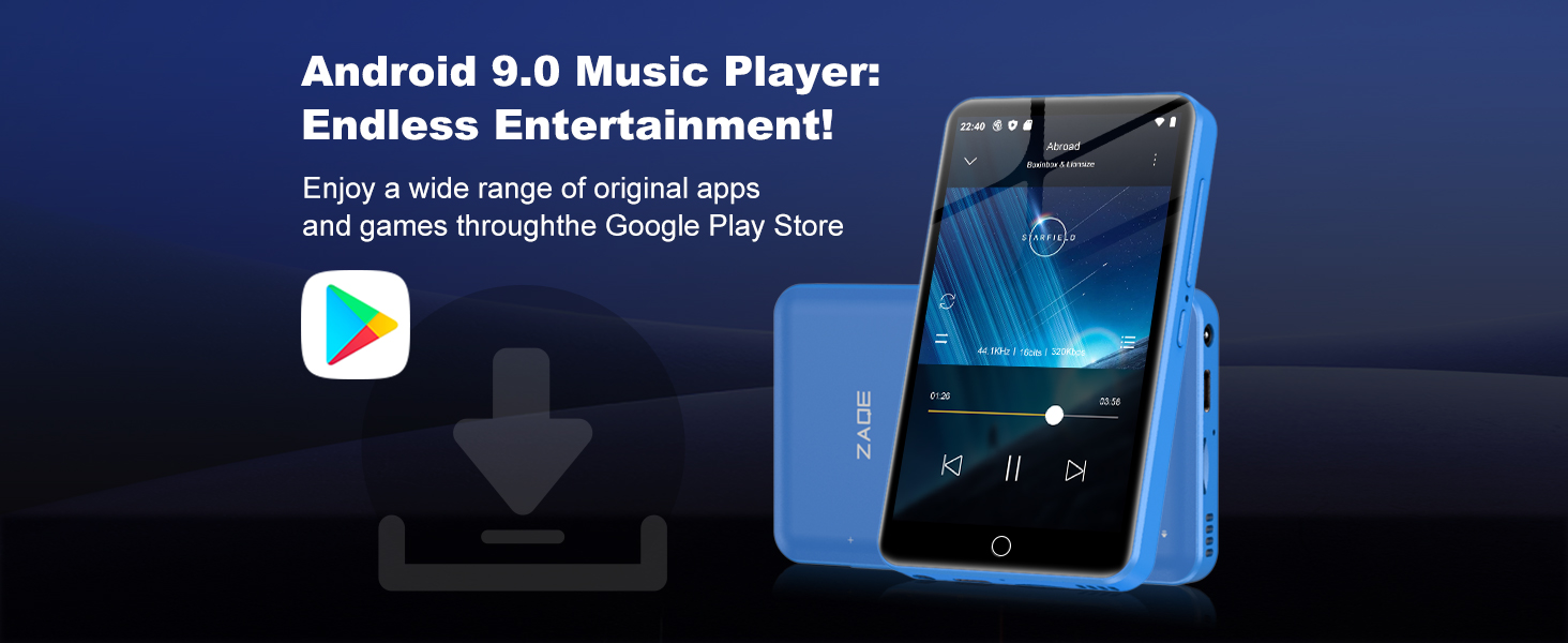 MP3 плеєр 80GB з Bluetooth та WiFi, 4.0