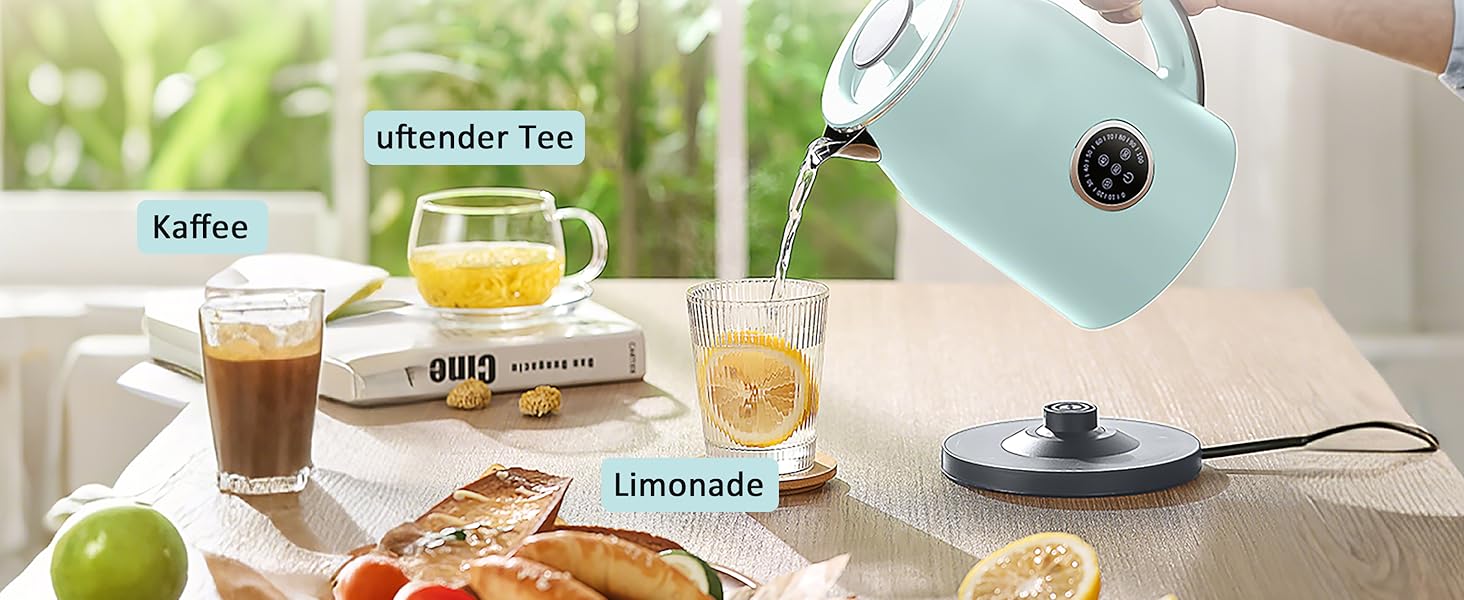 Інтелектуальний чайник 1.2л з підтриманням температури 16 год та швидким заварюванням 1000W – нержавіюча сталь 304, без BPA, 4 режими (45-90°C), LED-дисплей, поворотний на 360° для чаю, дитячих пляшечок, офісу