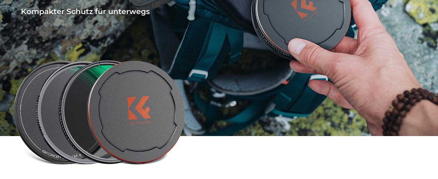 Набір фільтрів K&F Concept Nano X-Serie 82mm: поляризаційний (CPL), UV, кришки об'єктивів, чохол