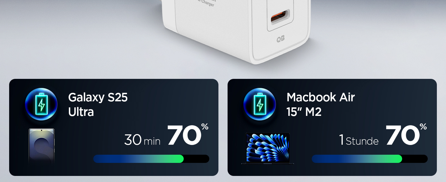 Зарядний пристрій Spigen ArcStation Essential GaN 47W 2xUSB-C з PPS та PD 3.0, чорний