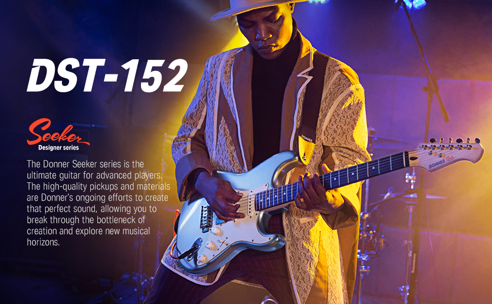 Електрогітара Donner DST-152S Sunburst: Початковий набір з підсилювачем, сумкою та аксесуарами