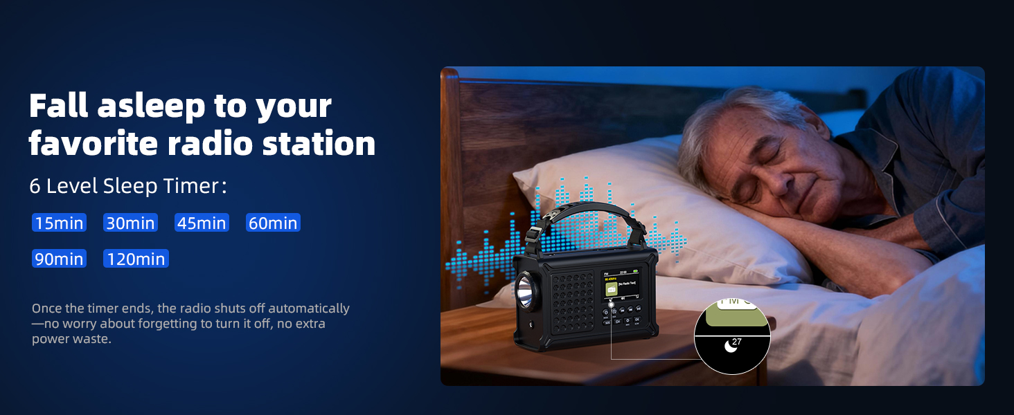 Радіо Kurbelradio на сонячній енергії та з ручним приводом | DAB/DAB+/UKW, Bluetooth 5.0 | Радіо для надзвичайних ситуацій з сонячною панеллю 8500 мм² та ручним приводом 650 мА | Портативне динамо-радіо з сонячною батареєю | Ліхтар та зарядний пристрій | Для кемпінгу та надзвичайних ситуацій, чорне