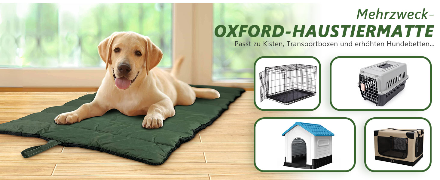 Водонепроникний килимок для собак 110 x 68 см, потовщений, м'який, з можливістю прання, для подорожей, кемпінгу, відпочинку на природі (сірий)