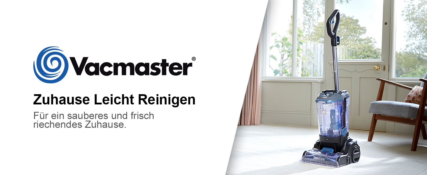 Vacmaster Теперіальний очищувач килимів | Професійні результати | Видаляє бруд та плями | Потужний 750W мотор | Об'єм бака 3,2L | Для килимів, сходи та м'яких меблів