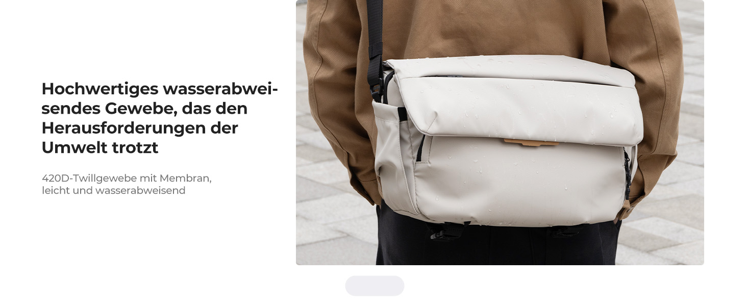 Фотосумка K&F Concept на 15 л, водовідштовхуюча сумка для фотоапарата та аксесуарів, біла