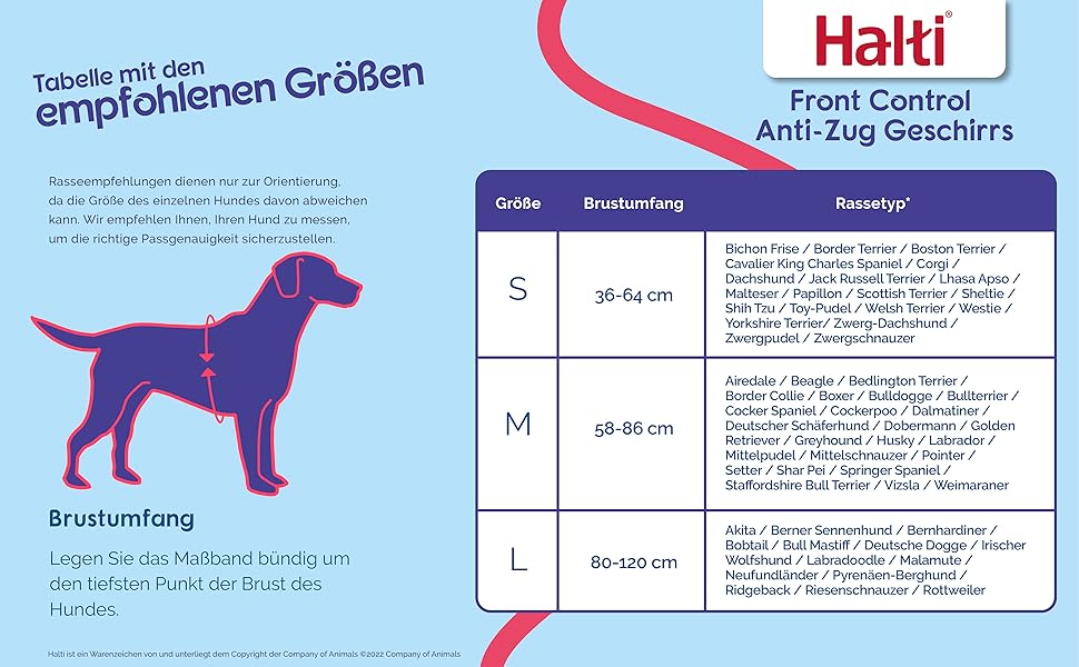 Шлейка HALTI Front Control для собак - запобігає потягування, м'який контроль, легке регулювання (S)