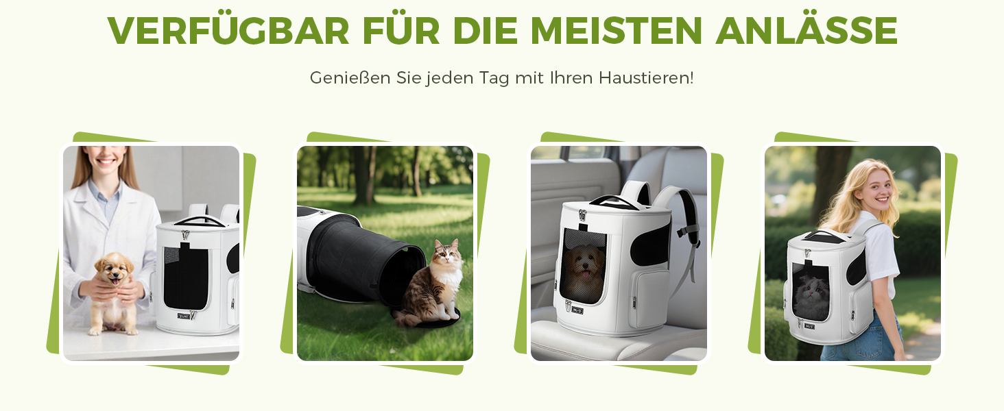 Розширюваний рюкзак для кота та собаки, переноска для тварин до 8 кг, сірий