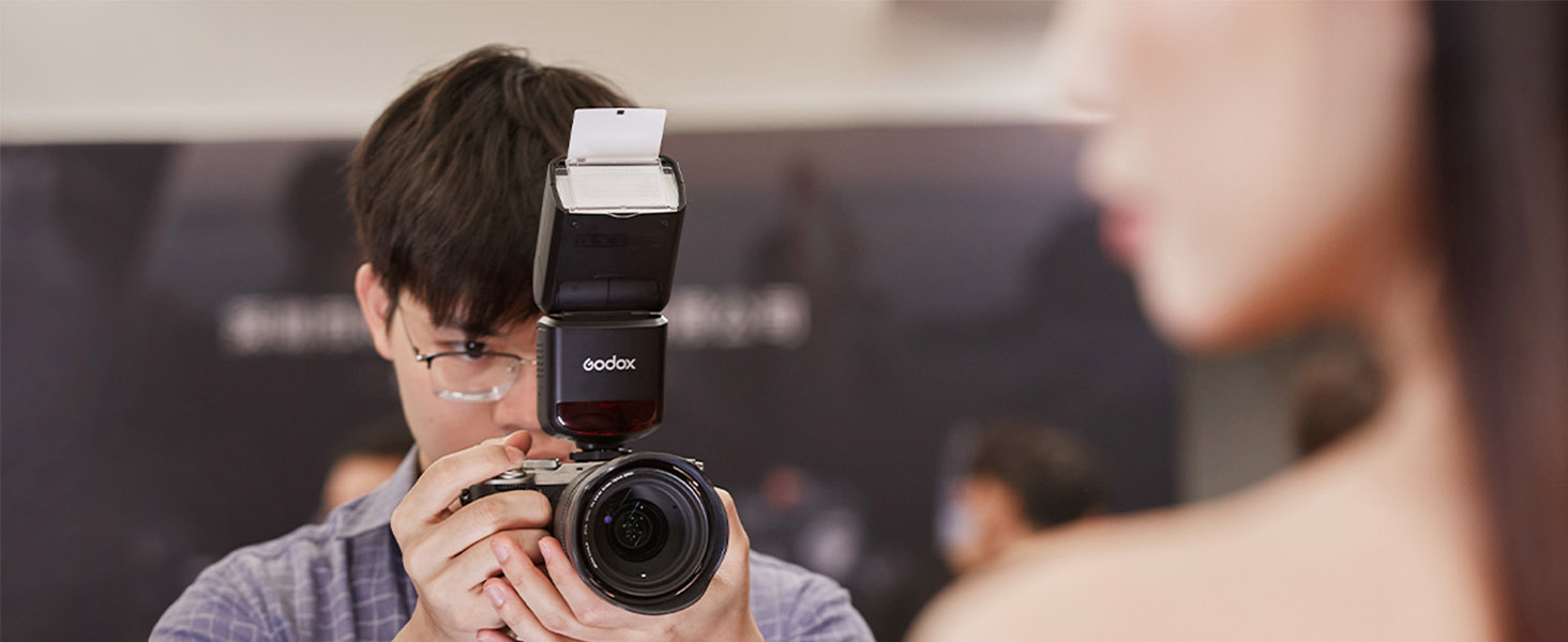 Спалах для камери Godox TT520III, швидка зарядка 1.8с, 400x потужність, сумісний з Canon, Nikon, Panasonic, Olympus, Pentax (без TTL)