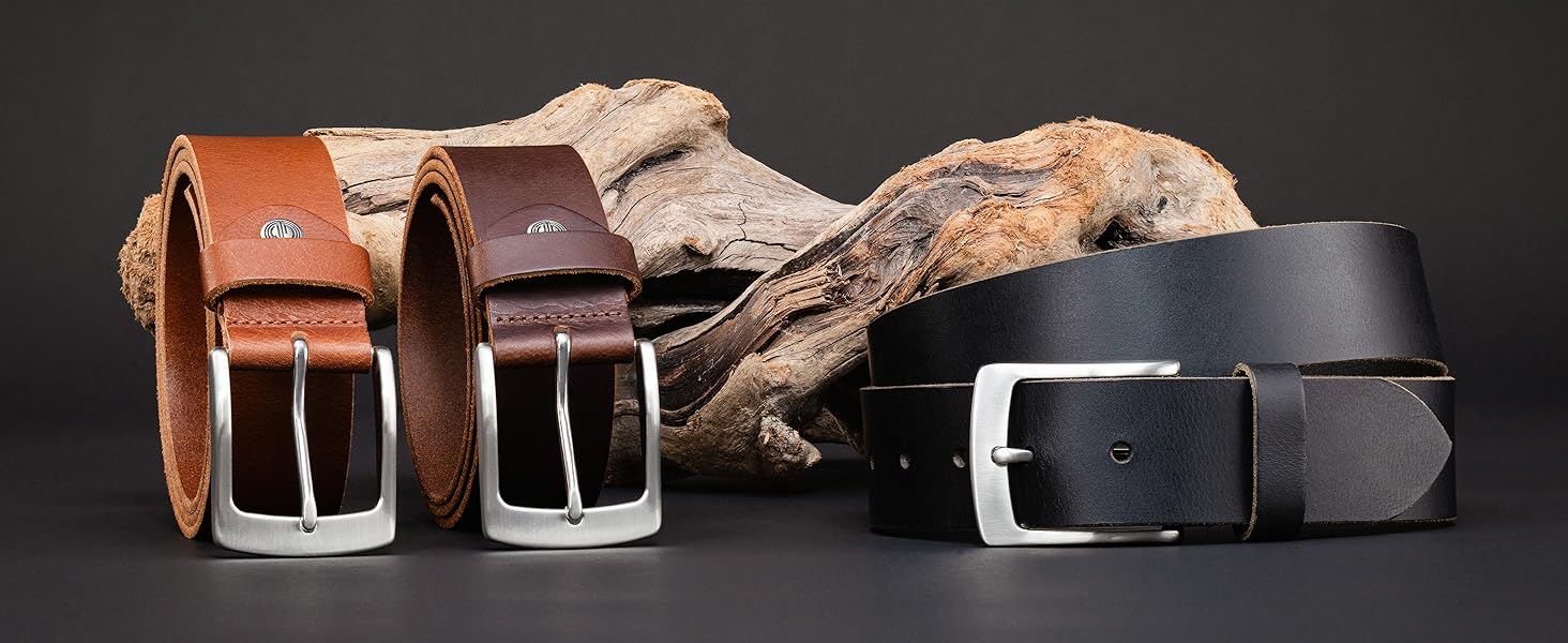 Чоловічий шкіряний ремінь Lindenmann, ширина 40 мм, повноецінна шкіра, чорний колір, розмір 95 см, довжина 110 см