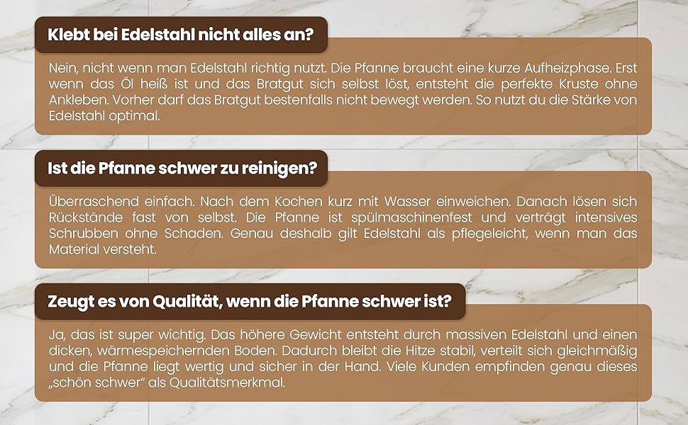 Сковорода нержавіюча сталь 24 см Edelstahlpfanne – для індукції, професійна, універсальна. Підходить для стейків та пасти, без покриття PFOA/PTFE/PFAS, жароміцна.