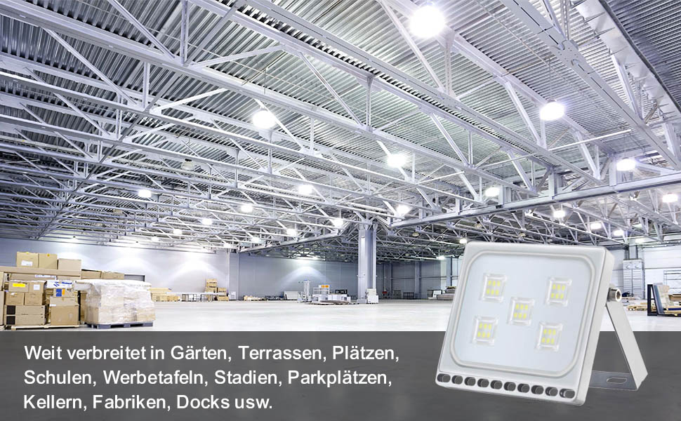 Світлодіодний прожектор Sararoom 30W, 4000 Лм, IP65, тепле біле світло, 48 LED, для вулиці, саду, гаража, спортивного майданчика