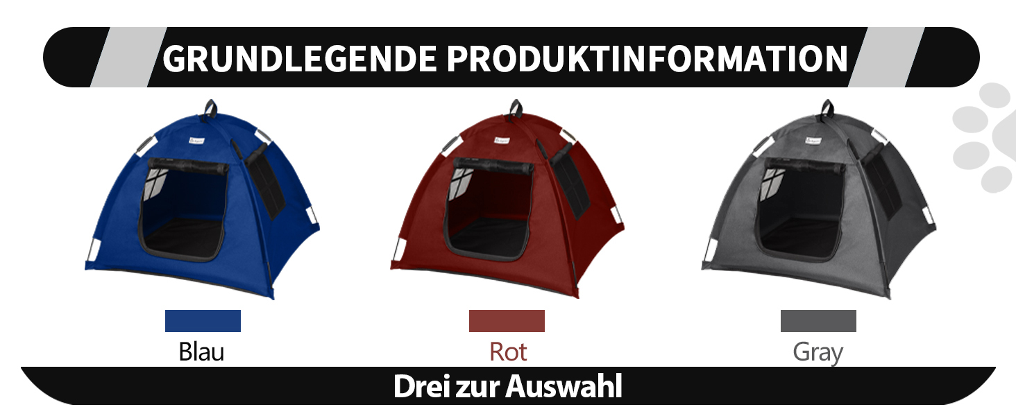 Водонепроникне намет-будиночок для собак та котів, Типi, для внутрiшнього та зовнiшнього використання, блу/S