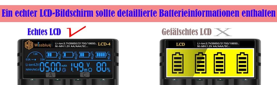 Зарядний пристрій LCD для акумуляторів 18650 з USB Power Bank 2A, для Li-ion/Ni-MH (14500, 16340, 18650, 20700, 21700, 26650, AA, AAA)
