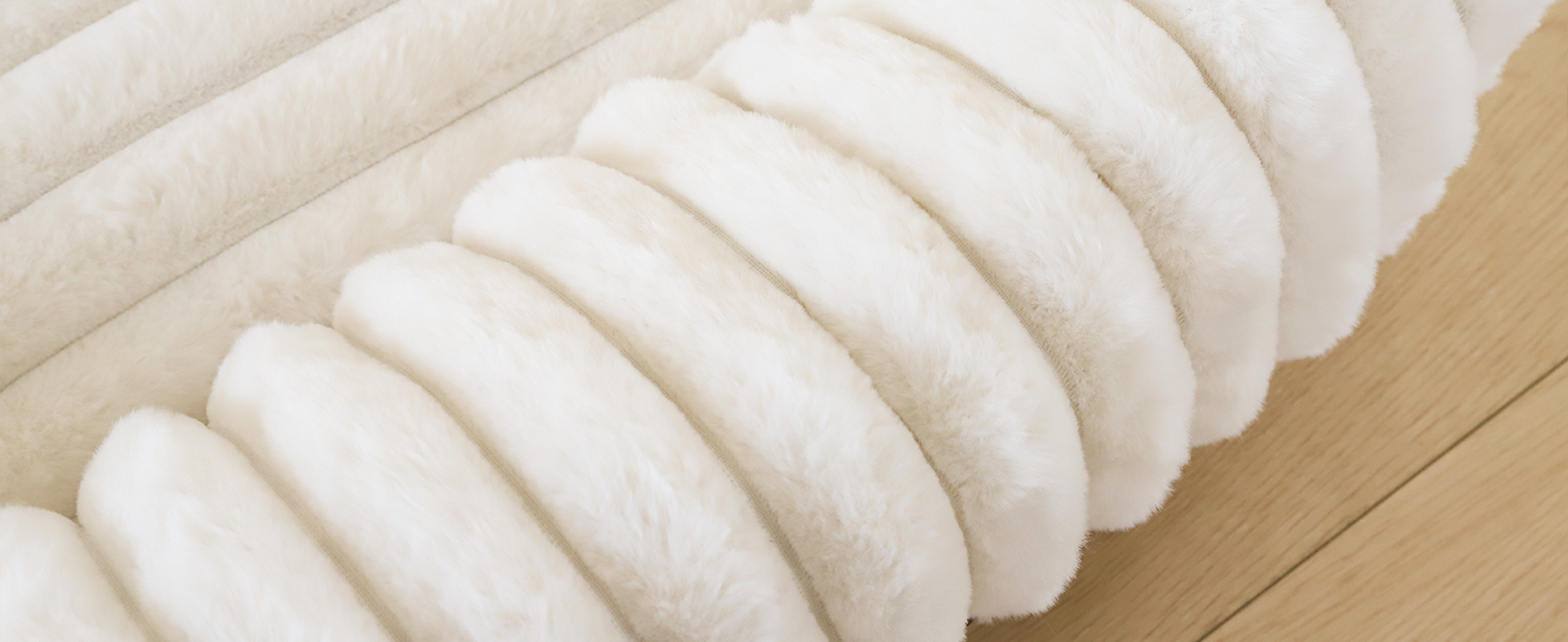 Килимок-ліжко для котів XIAPIA, м'який, 58x20 см, білий, з ортопедичним дном