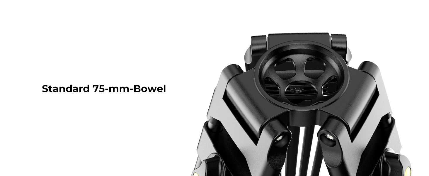 Штатив для камери K&F CONCEPT VA18+ VH081: професійний відеоштатив з поворотним кріпленням, 184 см, для DSLR та відеокамер